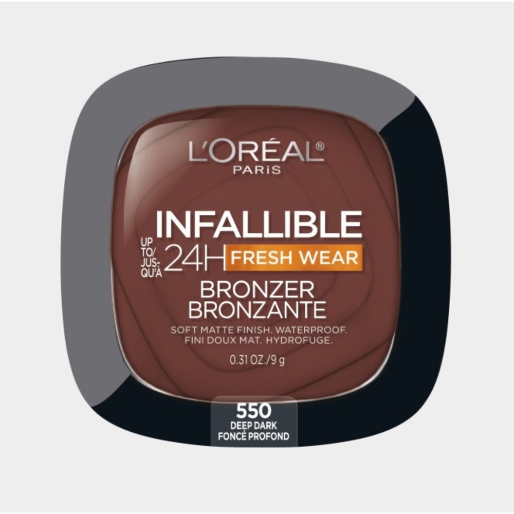 L'Oreal Infallible 24H Fresh Wear Soft Matte Bronzer 550 Deep Dark 0.31oz